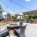 hangout by the outdoor firepit lounge 