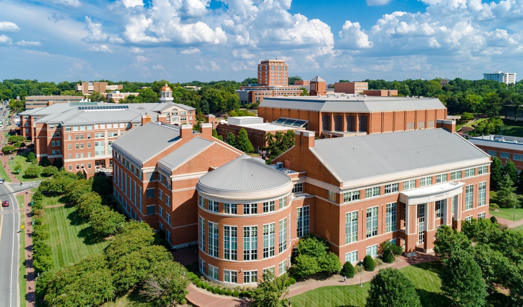 aerial uncc campus aerial uncc campus