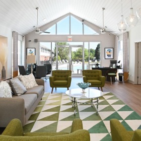 Everything you need right at your fingertips a living room with a large window